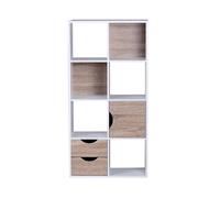 Wohnling bibliothèque MASSA bibliothèque debout étagère séparateur d'espace blanc Sonoma