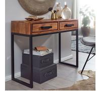 WOHNLING console WOHNLING table d'entrée 90 cm bois massif bureau étroit