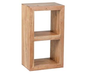 WOHNLING Debout feuillus étagères Acacia 88 cm 2 étagères Conception étagère en Bois de Style Haut Produit Naturel du Pays de Table