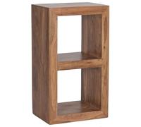 WOHNLING Étagère 50x35x88 cm Bois Massif Sheesham avec 2 Sols