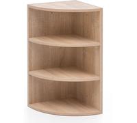 WOHNLING Étagère d'angle Sonoma 30x60x30 cm WL5.842 Étagère murale d'angle Étagère suspendue, Étagère en bois pour le mur haut, Étagère murale suspendue, Étagère décorative design avec façade ronde, B