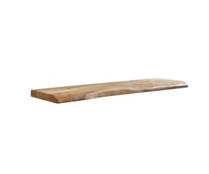 WOHNLING Étagère Mur. 100 cm Acacia Massif Bord Naturel, Étagère Flottante