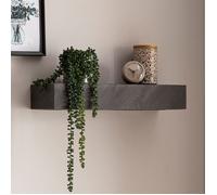 WOHNLING Étagère Murale 60 cm Massif Aspect Pierre Étagère Suspendue Flottante