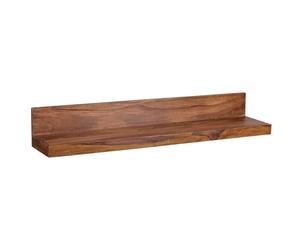 WOHNLING Mur étagère en Bois Massif Sheesham étagère en Bois Style campagnard 110 cm Wall-étagère en Bois véritable Panneau Mural Produit Naturel