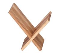 WOHNLING Porte-revues Forme X 29x28x31 cm Bois Massif Acacia
