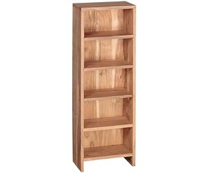WOHNLING Range-CD Mumbai 30x17x90 cm Bois Massif Acacia, 5 Compartiments