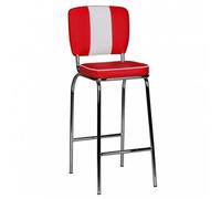 WOHNLING selles 50s Diner American Retro Rouge Blanc