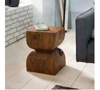Table d'appoint - WOHNLING - Sheesham - Bois massif - Style campagnard