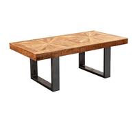 WOHNLING Table Basse 105x55x40 cm Bois Massif Manguier Industriel