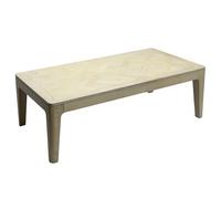 WOHNLING Table Basse 120 x 60 cm Bois Massif Mangue Blanchi - Table de Salon Rectangulaire - Table de canapé Bois Moderne - Table de Salon Design Faite à la Main