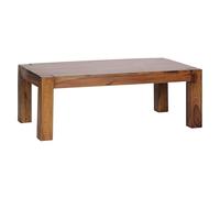 Table basse en bois massif Sheesham - WOHNLING - Style campagnard - Rectangulaire