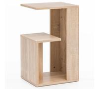 WOHNLING Table d'appoint 35x30x61 cm Sonoma, Table d'appoint 3 Casiers