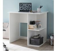 Wohnling Table de Bureau en Bois Blanc 82 x 60 x 76 cm | Petit Ordinateur Portable Table de Bureau sans roulettes | Table de Bureau
