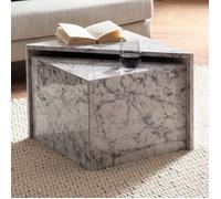 WOHNLING Tables Gigognes MONOBLOC Table d'appoint Basse Moderne Lot de 2 Blanc