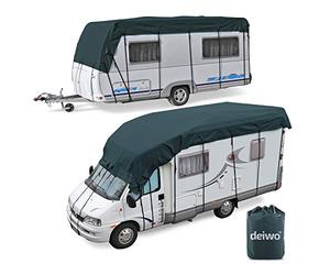 Wohnwagen & Wohnmobil Schutzdach | 7 x 3 m | vierlagig | wintertauglich | Midnight Olive