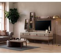 Wohnzimmer-Set Designer RTV-Lowboard Luxuriöse Regale Stilvolle JVmoebel
