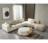 Wohnzimmer Set Ecksofa L Form+Couchtisch+Hocker JVmoebel