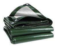 Wohohoho Bâche imperméable et robuste de 125 g/m² - 2 x 2 m - Grande bâche verte imperméable - Résistante aux UV et aux déchirures - En polyéthylène avec œillets renforcés - Housse pour voiture