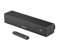 Wohome Barre de son 2.1 pour Smart TV avec caisson de basses intégré, 6 niveaux d'amélioration de la voix, petite barre de son TV 15 pouces avec connexion Bluetooth 5.3/ARC/optique/AUX/USB, 3 modes EQ
