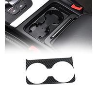 WOHOOD Voiture Décorer Console De Voiture Eau Support De Verre Cadre Revêtement D'habillage Accessoires Intérieurs pour Audi Q5 FY 2018 2019 2020 2021 2022 (Color : Couleur Carbone.)