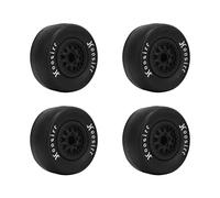 WOHPNLE 1/10 rc pneus pour Les Voitures Hors Route, pneus en Caoutchouc avec pneus et Roues de Voitures RC en Plastique compatibles avec traxxas/axial SCX10 1/10 Voitures éloignées à