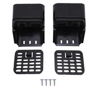 WOHPNLE 2 Sets Extensions de Coupe des devises de gouttière, 3x4 Pouces Le Filtre de Sortie en Plastique de la gouttière de gouttière de Type gouttière et Gardien de Feuilles avec vis à (Noir)