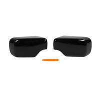 Wohpnle 2pcs COUVERTURE MIRMOIR latérale, droite gauche Blossy Black Couvrairement Caps ABS Horn Horn Door Mirror Mirror Couvercle Remplacement pour 3 séries E46 1998 2005