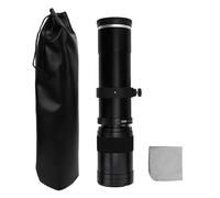 WOHPNLE 420 à 800 mm téléobjectif, F8.3 Zoom Focus Manuel pour Les caméras de Montage Témisme de Zoom pour l'objectif pour caméra sans Miroir E Mount (Noir)