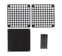 WOHPNLE Acrylic Pen Holder, 96Slots Makeup Brush Rack Organizer Pencil Display Stand Multipurpose Eyebrow Pen Stand for School Office Home Retail Store (Black)