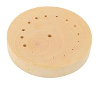 WOHPNLE Base de Mouvement, Tampon de réparation de Mouvement en Bois avec Trous, Plaque de Cadran de réparation de Montre de Forme profilée Durable pour Le démontage, l'assemblage et la