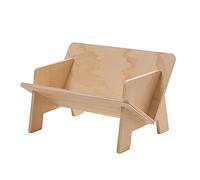 WOHPNLE Bibliothèque inclinée en Bois, Organisateur de Livre Triangulaire en Forme de V à Polissage Fin avec Support de Livre de Table à Installation Simple pour Bureau, dortoir, Maison,