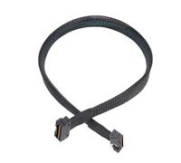 WOHPNLE Câble SAS à profil bas de 0,5 mètre, un Slim SAS SF 8654 8x à SFF 8654 8x Câble de données à grande vitesse pour les serveurs et les systèmes de stockage d'entreprise