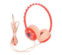 WOHPNLE Casque pour Enfants, écouteur Filaire pour Enfants 3,5 mm Jack stéréo Bande de Bande Ajustable Child Child Dinosaur Headset pour tablettes PC pour Apprendre Le Divertissement (Rouge)