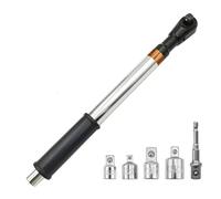 WOHPNLE Clé à cliquet à impact 2 en 1, rallonge de clé à cliquet à impact 1/2 po, rallonge de clé à chaîne automatique manuelle avec adaptateur 5