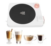 Wohpnle Coffee Mug Warmer, 9 Temps Temps Electric Tasse de Tasse avec Auto Off Timer ABS PP Bureau de Bureau réchauffeur pour Dormitory Home (Plug UE 220V)