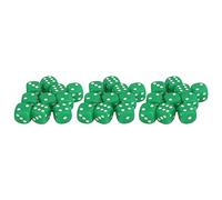 WOHPNLE Dés, 30 pièces, Jeu de dés performant et fiable, Compact et Portable, dés en Vrac, dés de Jeu Polyvalents pour la Maison, la Salle de Classe ou Les événements (Vert)