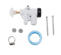 WOHPNLE Ensemble de vanne d'eau pour Camping-Car, kit de Valve de Chasse d'eau Anti-Fuite pour Camping-Car, kit de réparation de Toilettes Marines en ABS Durable avec Collier de Serrage