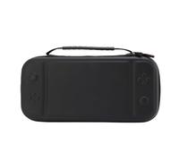 WOHPNLE Étui de Transport de Coquille Dure pour la Console de Jeu Portable, Sac de Voyage Protecteur avec emplacements de Carte de Jeu et Poche Accessoire Blanc (Noir)