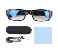 WOHPNLE Germes de caméra pour l'action Sportive, Lunettes d'enregistrement vidéo 1080p avec Objectif Grand Angle, caméra d'action légère pour Le vélo, activités de Plein air