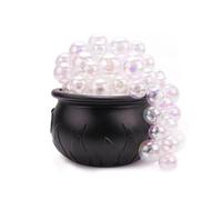 Wohpnle Halloween Witches Cauldron Decorations, bricolage bouillonnant grand bol de chaudron avec lumière violette pour halloween hocus pocus fête