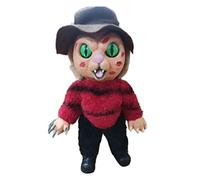 WOHPNLE Horror Character Toy, Realistic Halloween Plush Toy with Movie Character Kitty Krueger Stuffed Doll for Sofa Couch Bedroom Decor