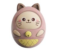 WOHPNLE Interaction Weeble Wobble Toys, Jouet Wobbler à usages Multiples avec 6 Modes d'entraînement corporel, Apparence Mignonne, Jouet de Balancement sur Le Ventre pour Enfants de 6 (Rose)