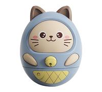WOHPNLE Interaction Weeble Wobble Toys, Jouet Wobbler à usages Multiples avec 6 Modes d'entraînement corporel, Apparence Mignonne, Jouet de Balancement sur Le Ventre pour Enfants de 6 (Bleue)
