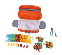WOHPNLE Jouet de Construction pour Enfants, kit d'apprentissage de la Construction éducative avec Tournevis et Blocs de Construction pour Le développement des compétences en STEM
