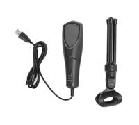 WOHPNLE Microphone de Jeu, Microphone USB pour PC RVB Mic de condenseur avec trépied Stand pour Les Jeux de Streaming Podcasting Recording Ordinateur Portable Black