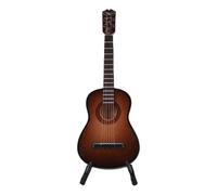 WOHPNLE Modèle de guitare en bois d'érable miniature avec support, 15 cm Mini Guitar Musical Instrument Ornement pour décoration de bureau à domicile affichage