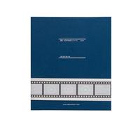 WOHPNLE Photo Album Book, Clear Film Air Isolation Memory Book with Large Capacity DIY Scrapbooking Gift in Red for Wedding Anniversary Family Photos (Blue)