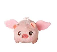 WOHPNLE Poupée Volante à Queue remuante, Jouets Volants en Peluche de Cochon en Coton PP Doux, Porte-clés de Cochon en Peluche Mignon pour Enfants, décoration de Sac, Portefeuilles, Sacs (Rose)