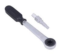 WOHPNLE Radiator Wrench Set, Carbon Steel Stepped Spanner with 5 Sizes Ratchet Wrench Joint Repair Tool for Radiator Valves Fittings Plugs