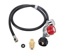 WOHPNLE Régulateur Haute Pression 4 Pieds, 0 à 30 psi réglable C3H8, raccord de Tuyau pour Gril à gaz, brûleur, friteuse, cuisinière